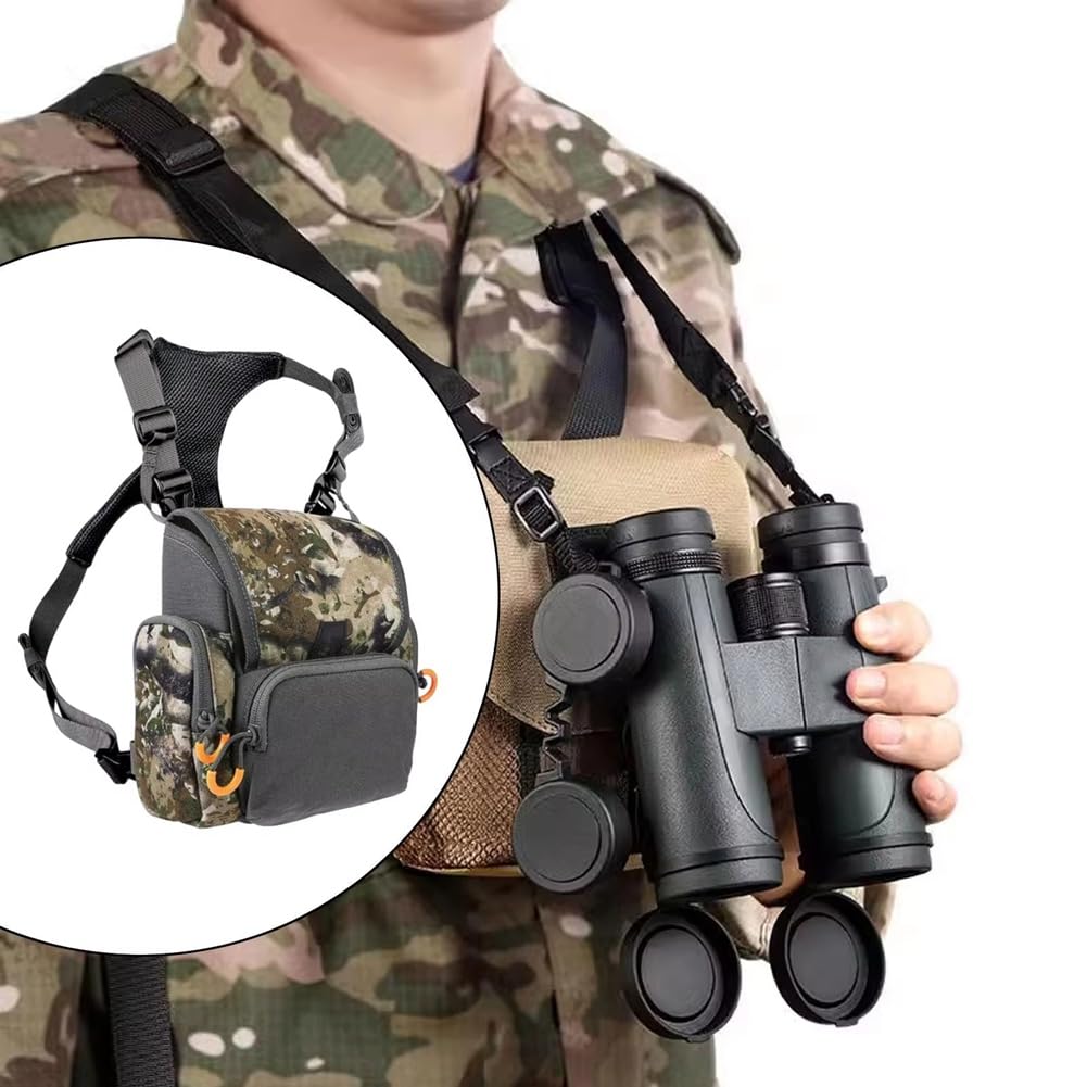 Leichter Tragbarer Binobag, Mehrzweck-Fernglas mit Regenabdeckung, Brustpaket für Außenwanderungen und Jagd