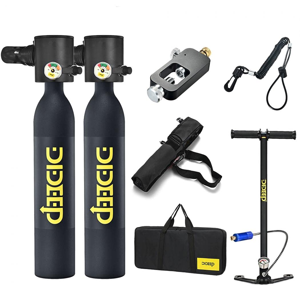 Amazon.co.jp: ダイビング酸素ボンベセット ダイビング酸素タンク ミニ