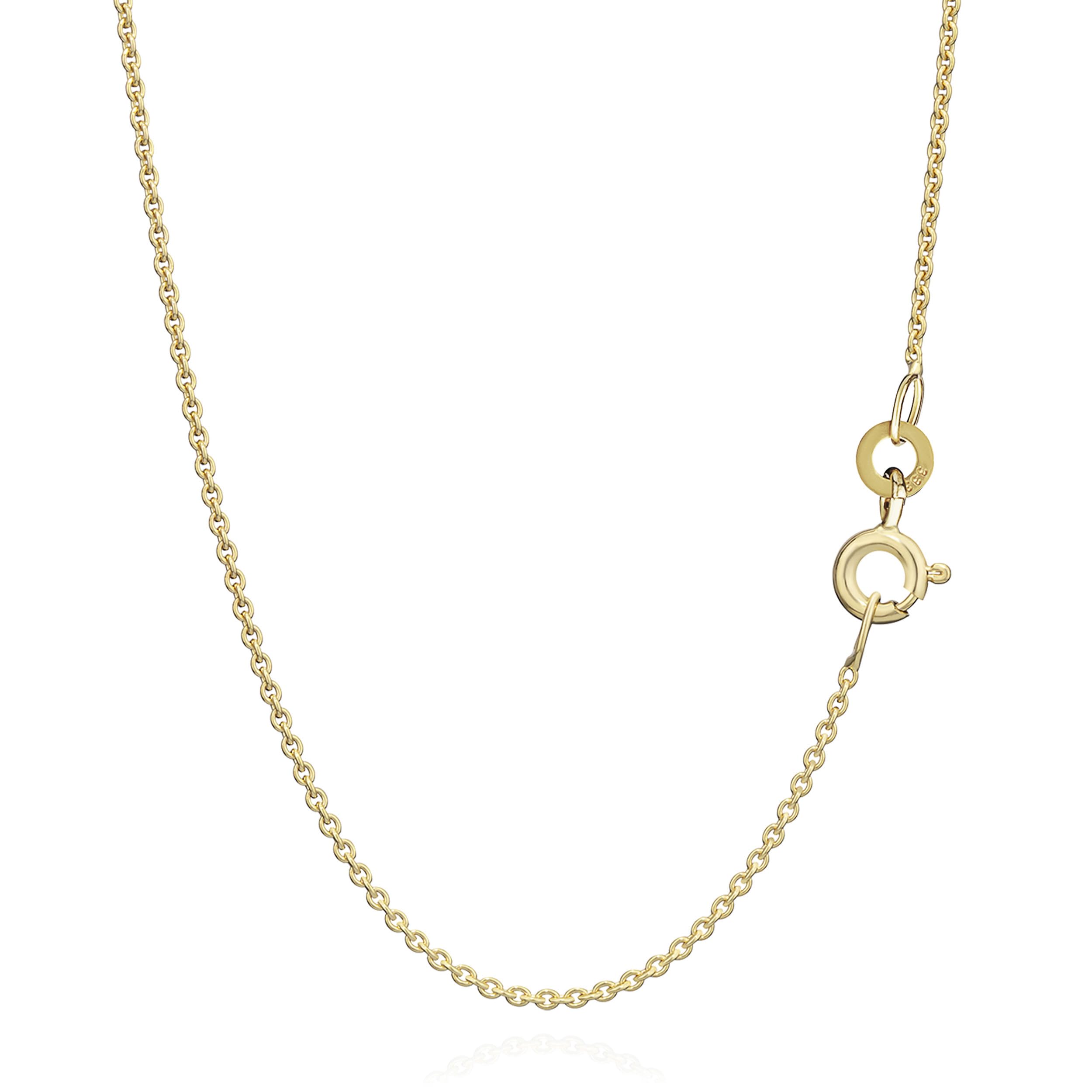 NKlaus Ankerkette 333er Gelbgold 8 Karat massiv 36–50cm 0,8mm 1 Stück