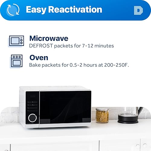 Miniatura 4 de Dry & Dry Paquetes de gel de sílice de 0.07 oz 100 paquetes desecantes, paquetes de sílice - Paquetes de gel de sílice recargable, absorbentes de