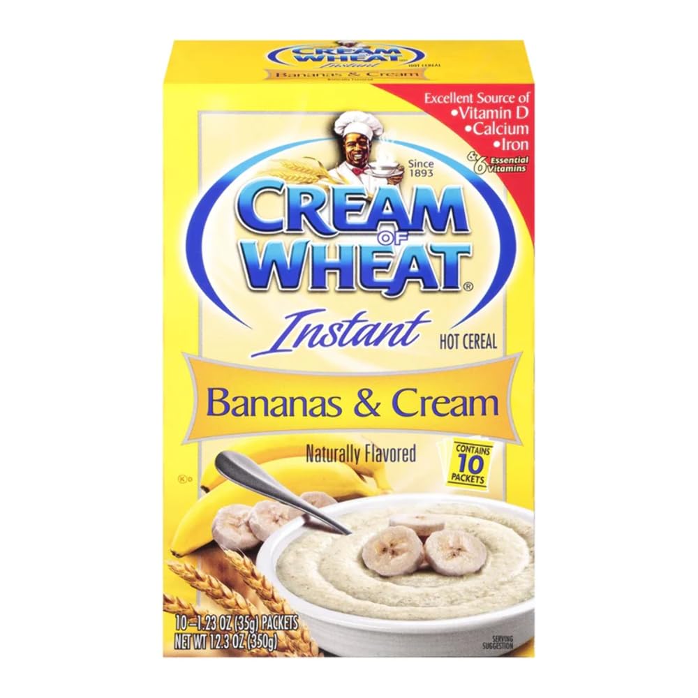 MASCream of Wheat Instant Banana Cereal 10 Pack x 350g Gross Weight 435g-Mas