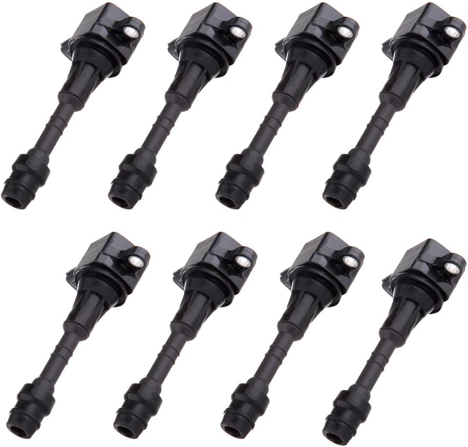 FINDAUTO UF510 ENAIC337201 Ignition Coil Coils Pack Compatible for Nissan for Titan 5.6L 2004 2005 2006 2007,for Nissan Pathfinder 5.6L 2004,for Infiniti QX56 5.6L 2004 2005 2006 set of 8