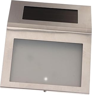 DOITOOL Wall-Mounted Doorplate Solar Address Sign Lighted House Numbers Solar Lighted Address Sign Silver Rainproof Indicator Light Lighted Address Sign