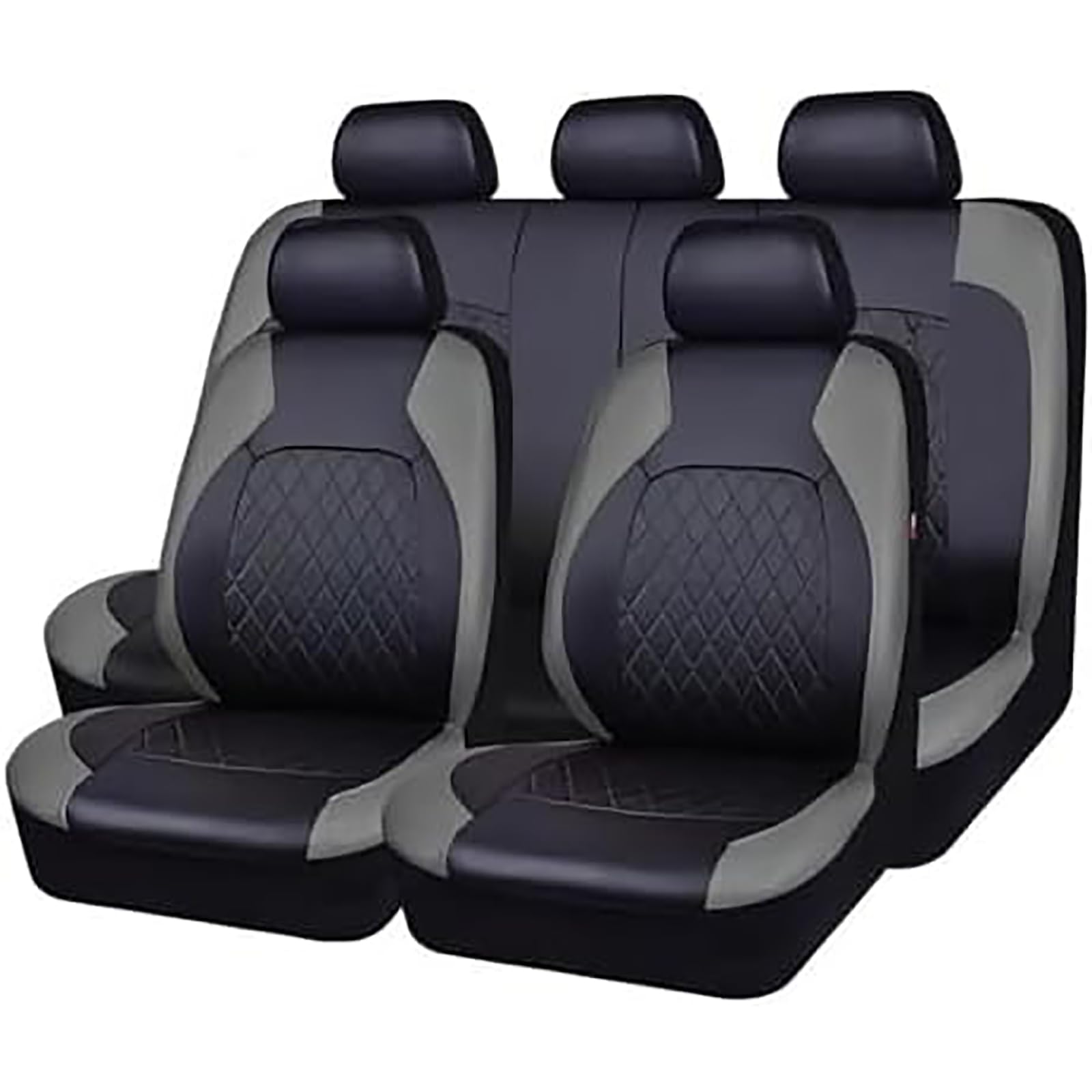 Xpkltxzw A/Grey Cr Set Cover Sets For Toyot Coroll Touring Sports Wgon 2000-2024, Lether Front Rer Set Covers Full Surround Cushion Wterproof Brethble Protector Irbg Comptible Interior Ccessories