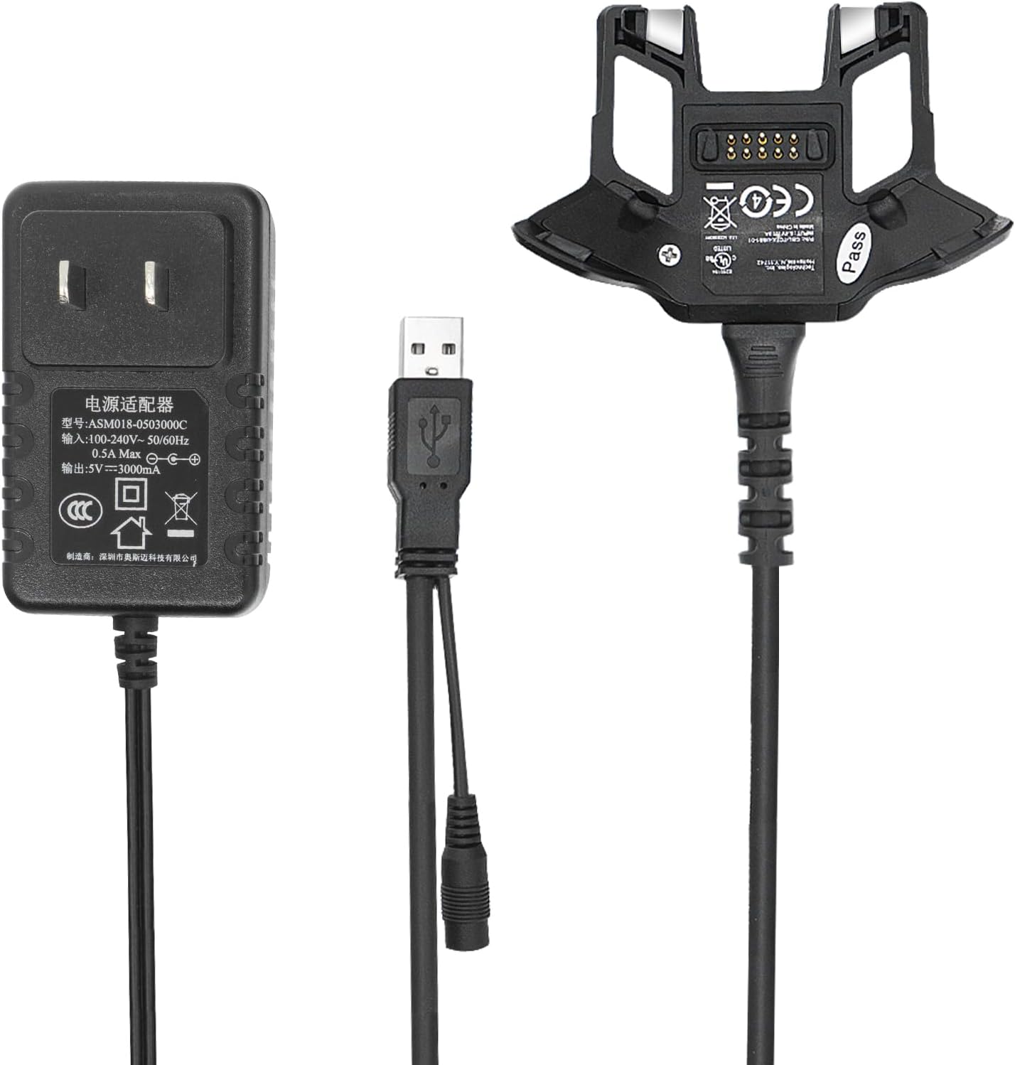 IYOUBOL USB Charger Cable with Adapter for Zebra Symbol TC70 TC75 CBL-TC7X-USB1-01