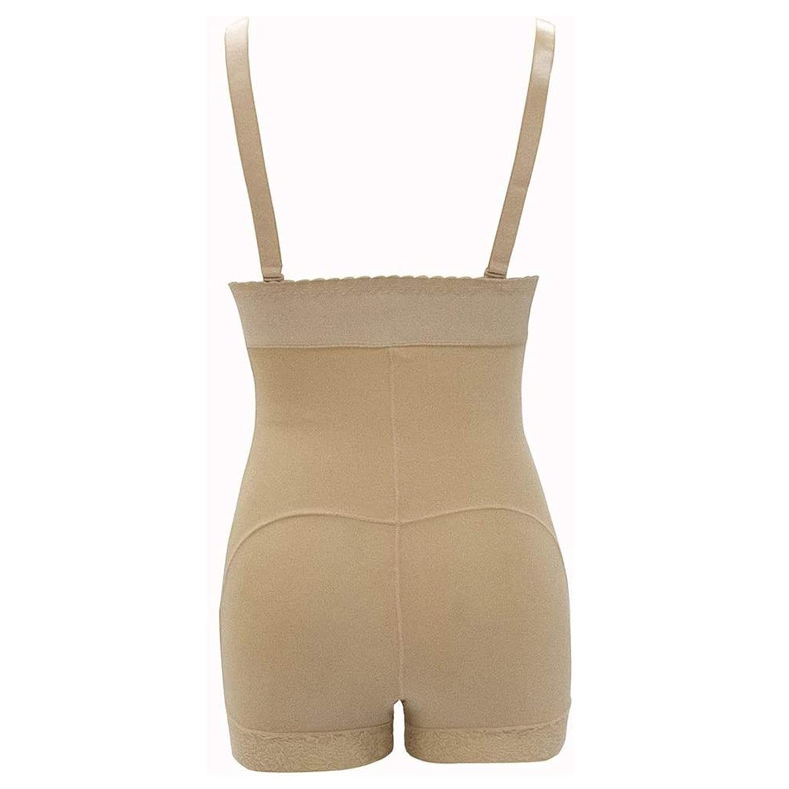 Body moldeador ajustable para mujer, sin costuras, control de abdomen, cintura alta, con cremallera, adelgazante de muslos