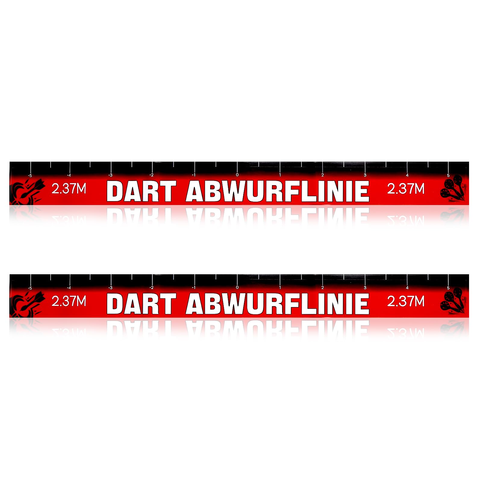 Zynqo 2 Pegatinas Autoadhesivas para Lanzar Dardos (56 x 5 cm) para el Hogar y la Sala de Juegos - Accesorios Profesionales para Dardos - 2