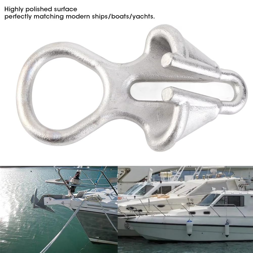 Appareil D'Amarrage pour Les Bateaux - 316 Serrure de Chaîne d'ancrage en Acier Inoxydable, Compatible avec Une Corde ou Une Chaîne de 6 à 8 mm