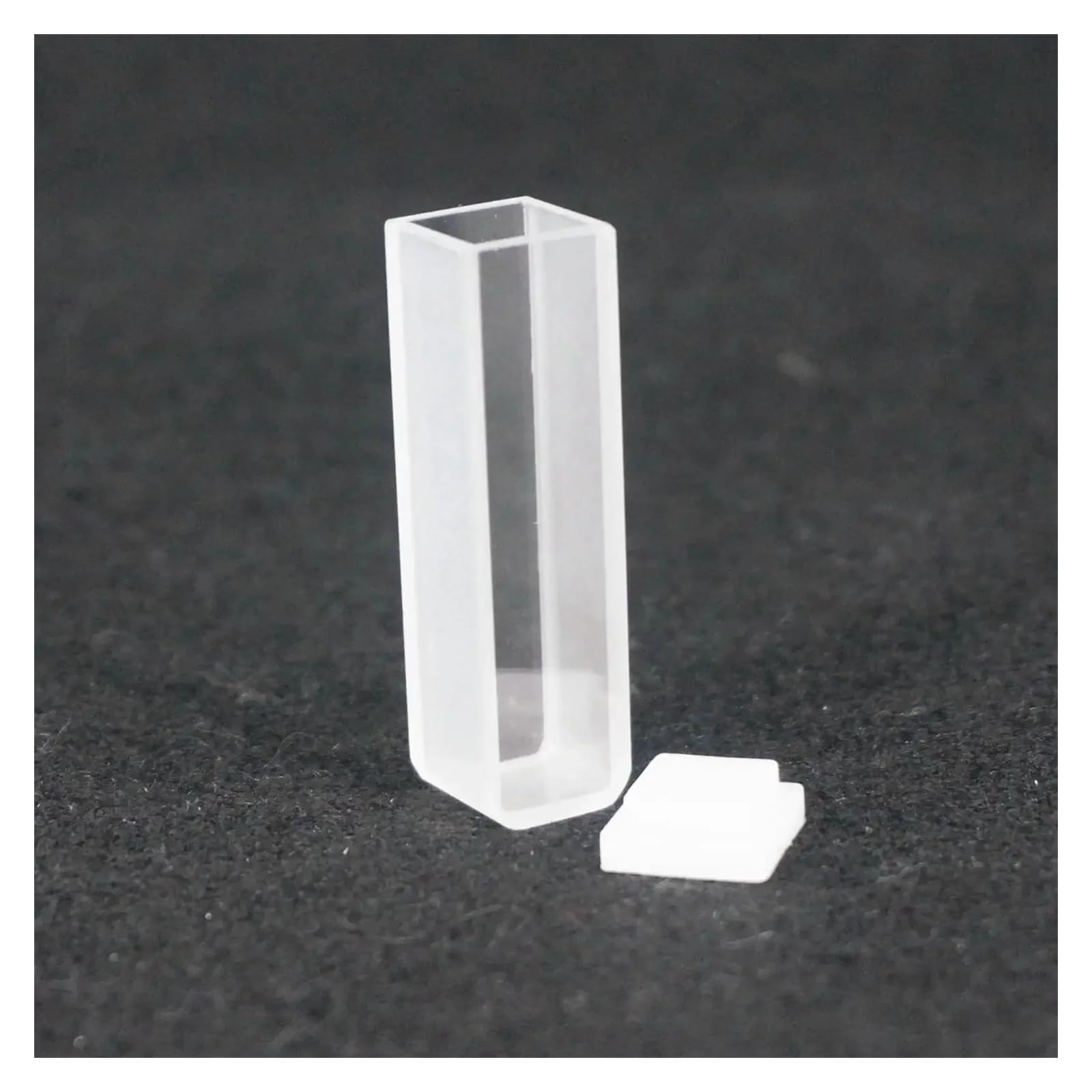 2 cuvette al quarzo JGS1 con lunghezza del percorso di 10 mm e coperchio for spettrofotometri