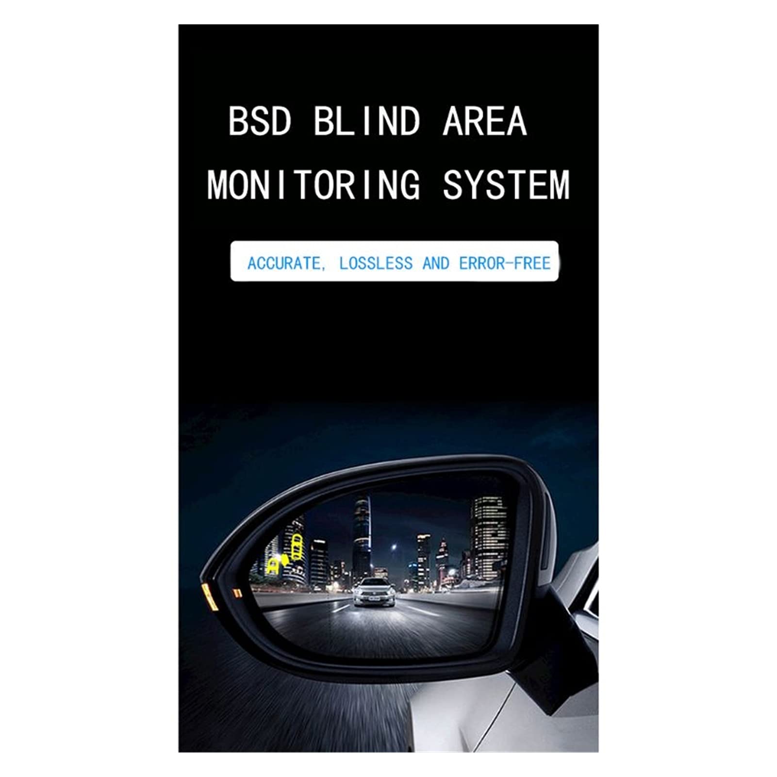 Autokamera Auto-Blindflecküberwachung BSD BSA BSM. Radarerkennungssystem Mikrowellensensor Assistent Auto Fahrsicherheit