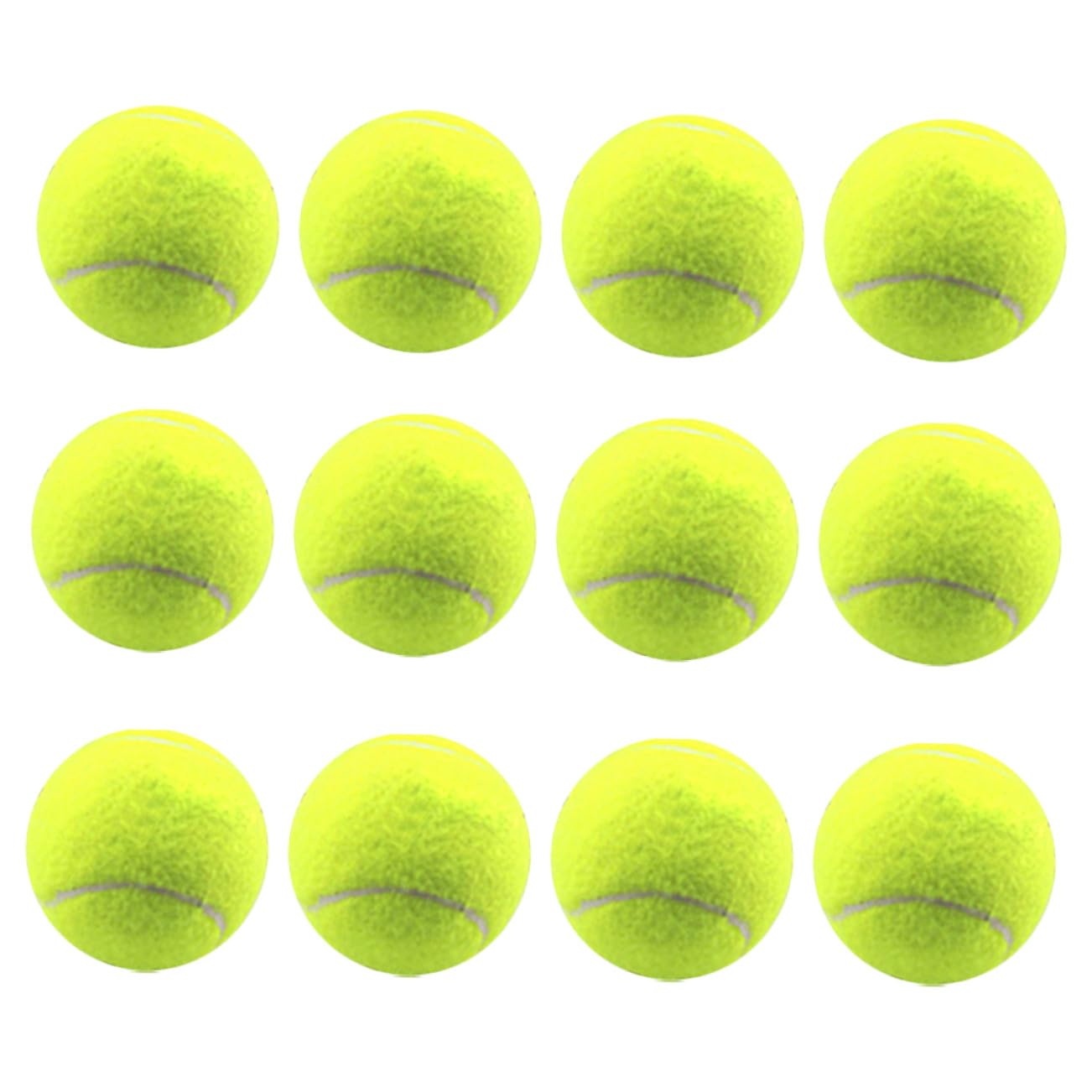 VANZACK 12stücke Elastische Tennisbälle Für Training Bälle Pro Packung Strapazierfähiges Filzmaterial Für Tennisplätze Tenniszubehör Für Sportübungen