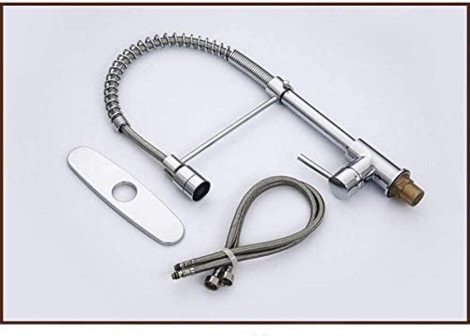 Rubinetto Rubinetto Da Cucina Estraibile Irrigatore Rotante Maniglia Singola Rubinetto Miscelatore A Scomparsa In Ottone Cromato Lavello Alto Lavello Acqua Calda E Fredda