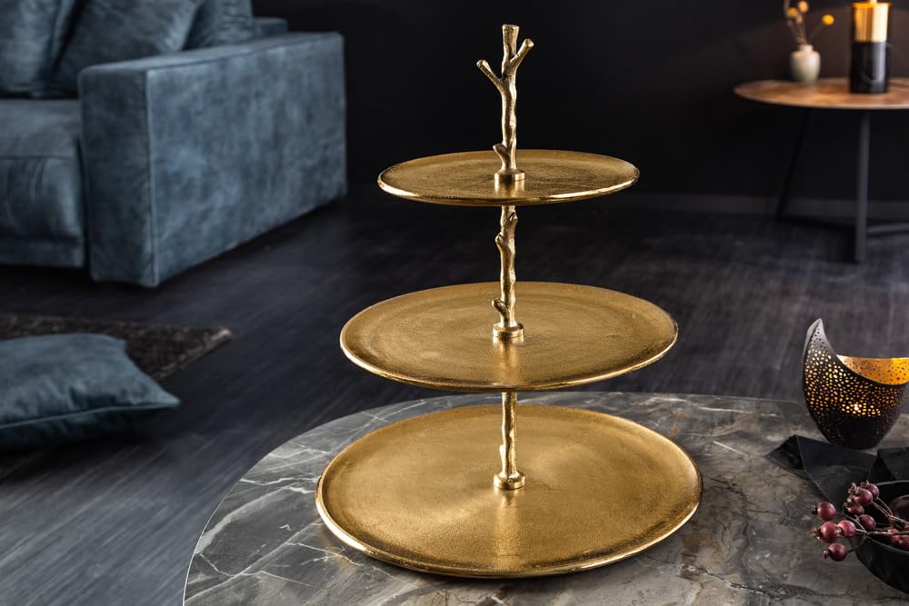Etagere ABSTRACT - 50cm - gold - Metall-Aluminium-Legierung Unikat