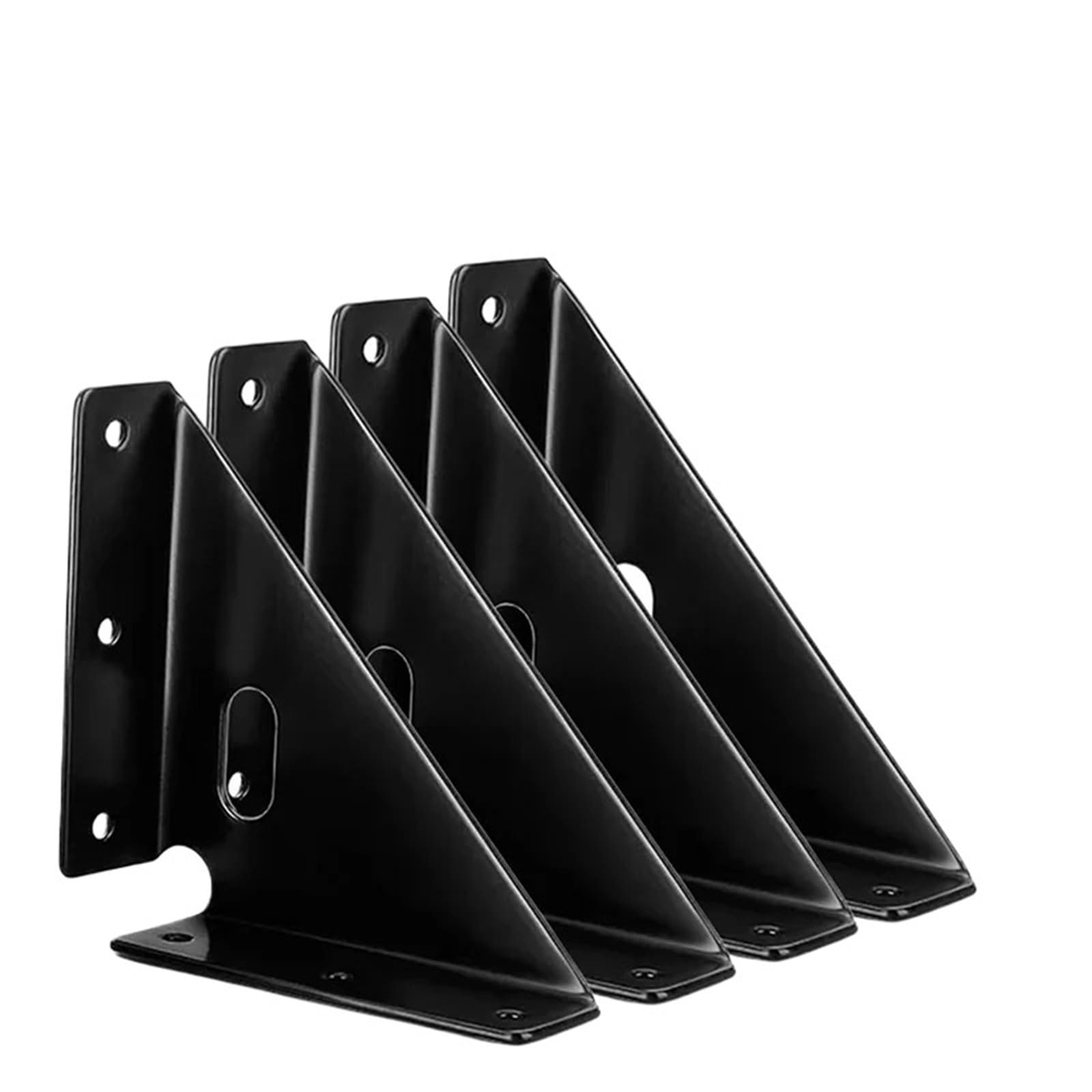 Akdjgfp Black Shelf Brackets Gusset Joints 4 Pcs Corner Code, Bracket Corner Brace Bracket Fasteners For Table, Chair Cabinet