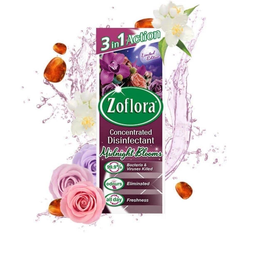 Zoflora Concentrated Multipurpose Disinfectant, Midnight Blooms, 250ml