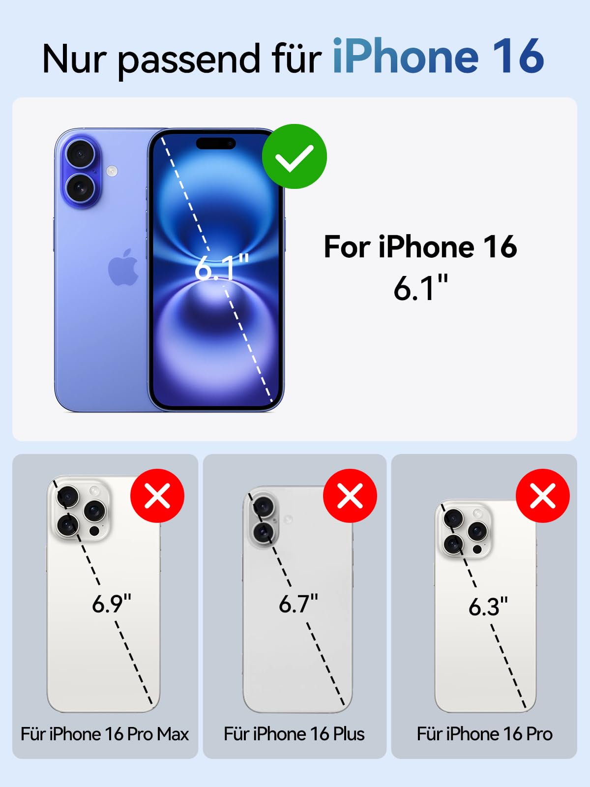 NEWDERY Akkuhülle für iPhone 16 ‌Serie (für iPhone 16)