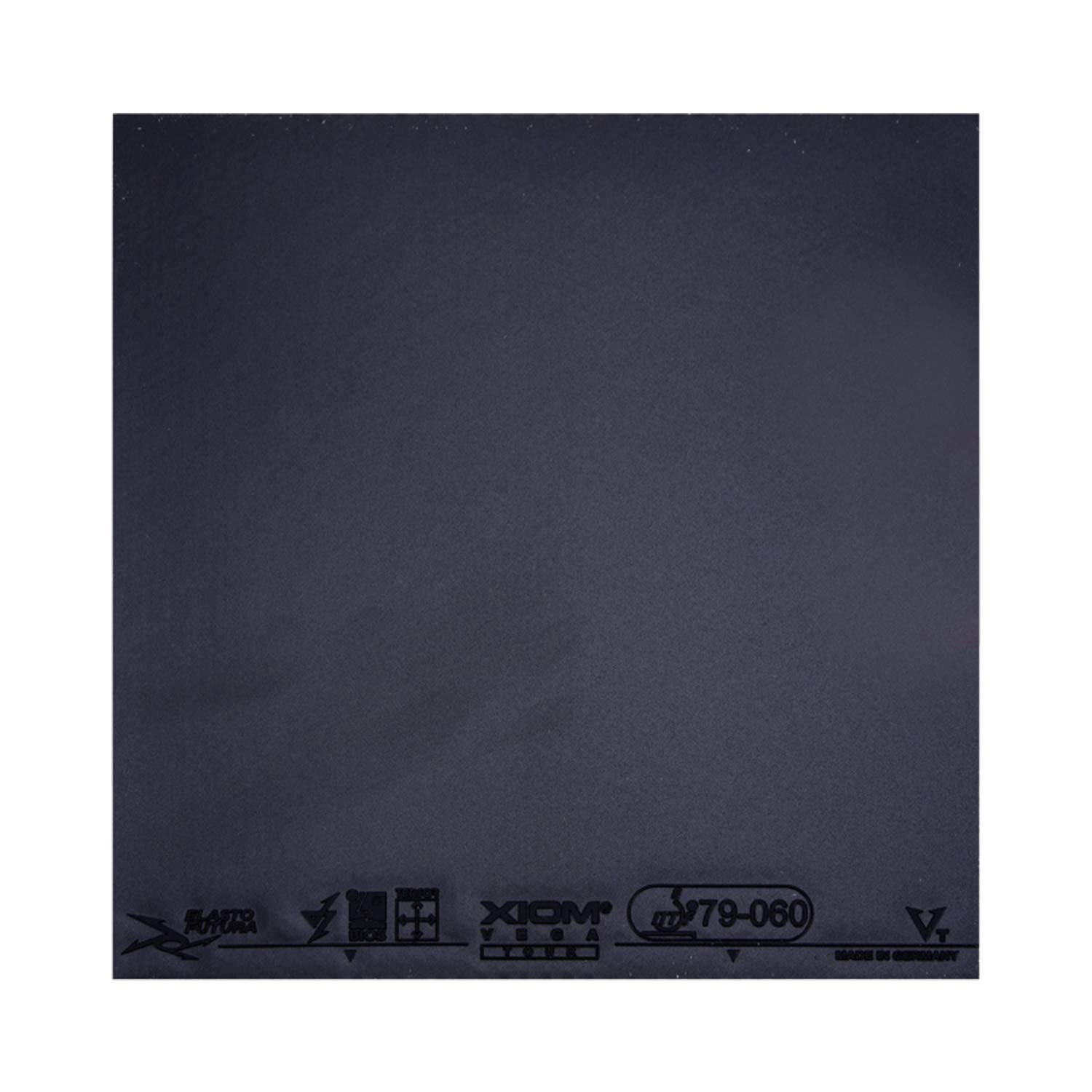 XIOM Vega Tour Table Tennis Rubber 79-060 Astringent Loop with Fast Attack ping Pong Game high Elastic (Black MAX)