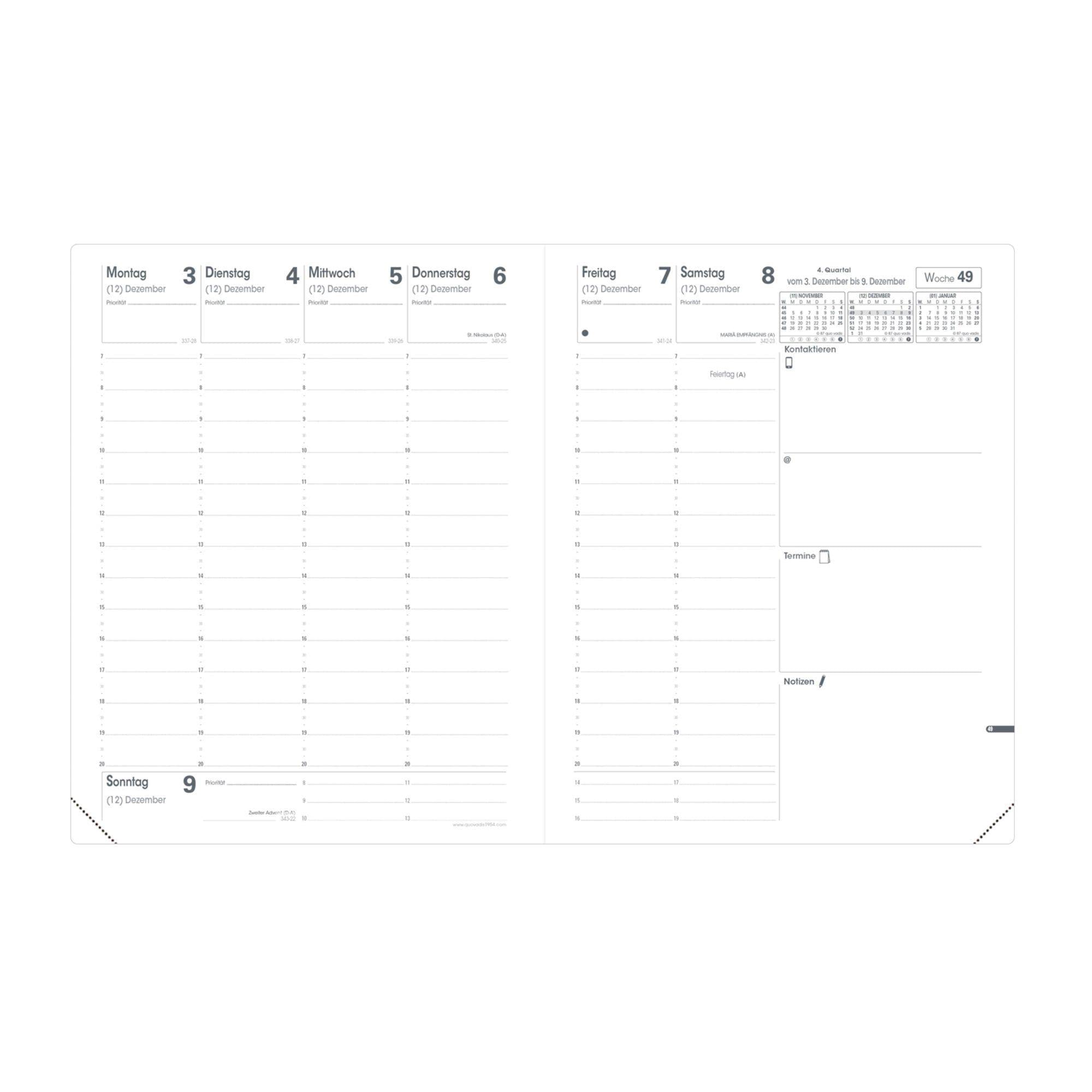 Pre 777 2021 VZ Club schwarz: Tischkalender
