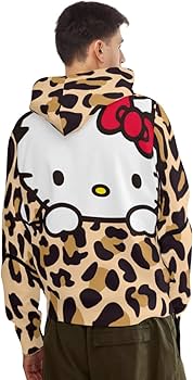 Amazon.co.jp: ハローキティ 豹柄 ヒョウ 紋 メンズ パーカー