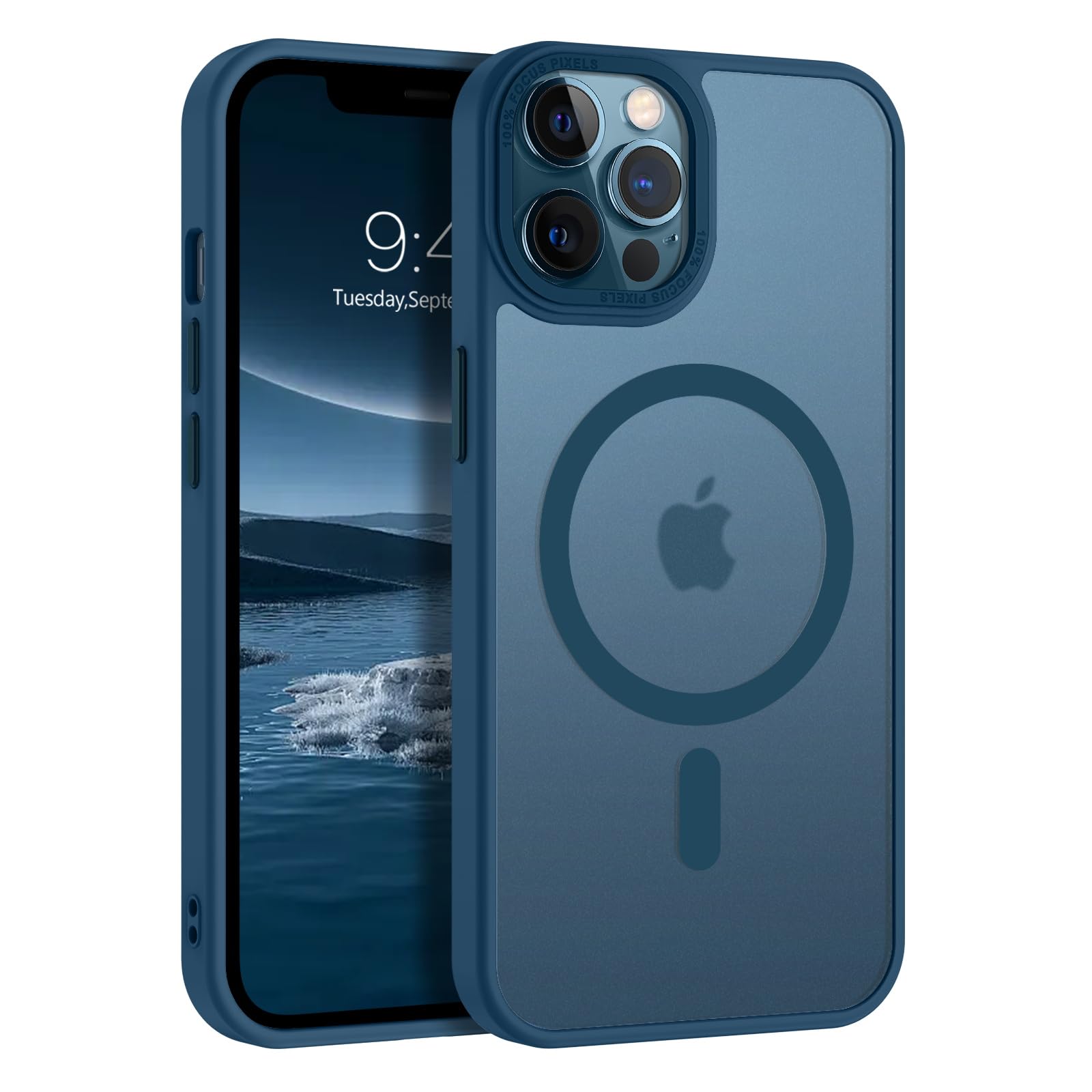 Funda Para IPhone 12/12 Pro GUAGUA - Compatible Con MagSafe Y Diseño Fibra De Carbono