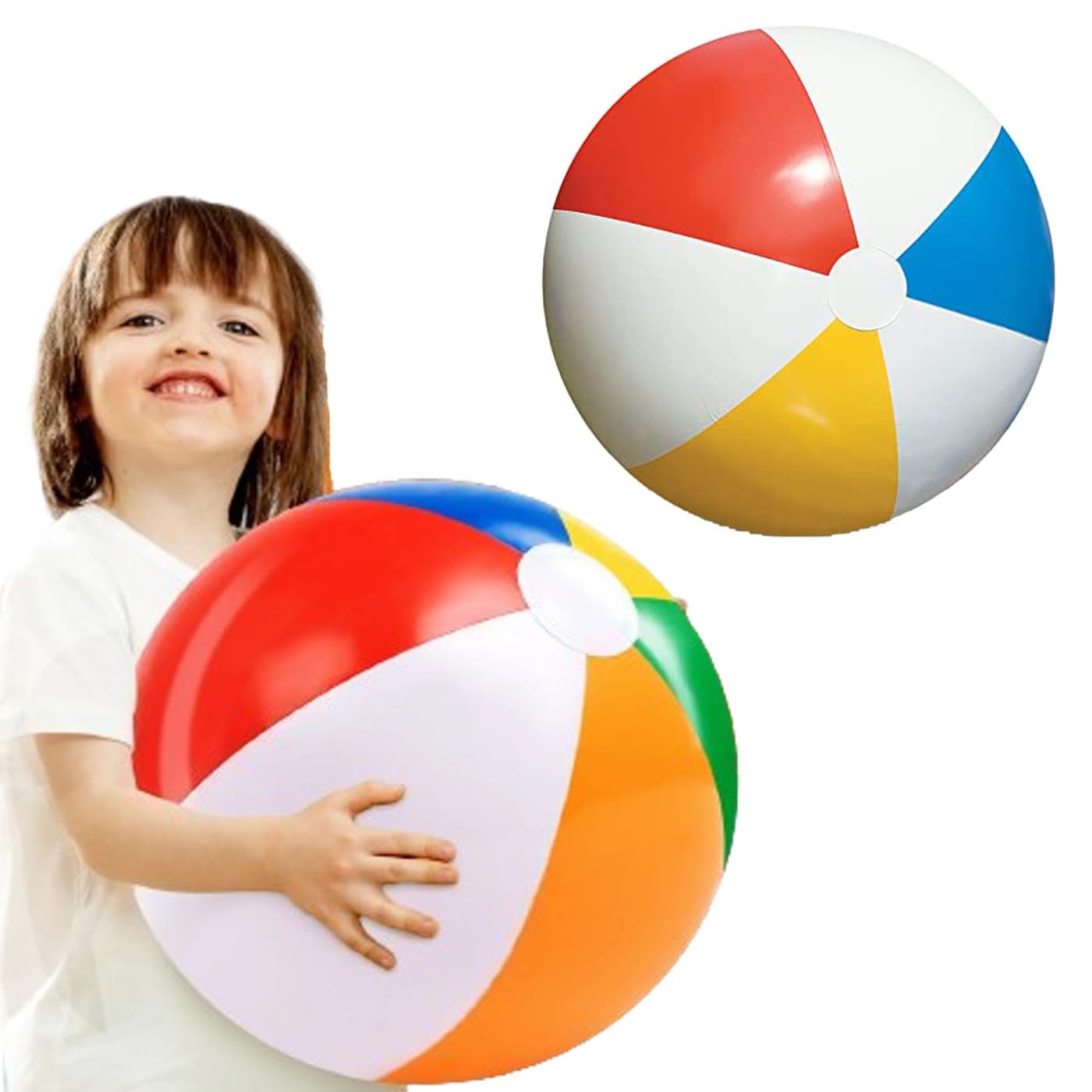 WIZME Inflatable Ball/Swimming/Pool/Garden Beach Ball Perfect for Children with Inflating Beach Ball Soft Volleyball for Kids and Adults Pack of 1 (B0C2PZFTD4) Amazon Price History, Amazon Price Tracker