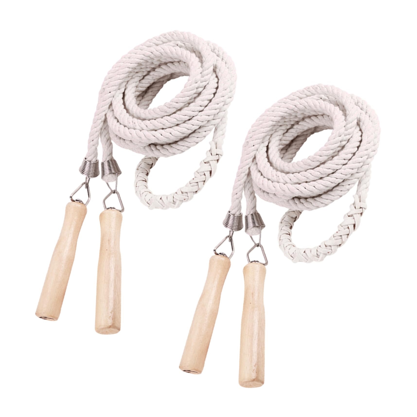 ifundom 2piezas Cuerda Para Saltar Larga Trenzada De Algodón Para Equipo Multijugador Para Actividades Al Aire Fitness y Grupales