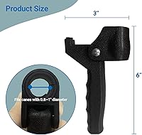 Vista 2 de Agarres de mango de bastón para caminar, soporte para bastón para ancianos, discapacitados para caminar o muleta, ancianos, discapacitados, se