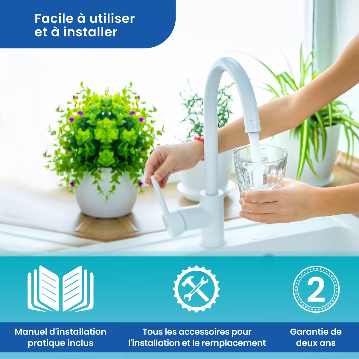 Nature Water PROFESSIONALS Kit De 4 Filtres Universels Pour Osmose Inverse Avec Membrane Equipement A 5 Etages Universel Et Connecteurs Post Filtre 75gpd Professionals Polypropylene 1053192524 Nature Water PROFESSIONALS Kit De 4 Filtres Universels Pour Osmose Inverse Avec Membrane Equipement A 5 Etages Universel Et Connecteurs Post Filtre 75gpd Professionals Polypropylene 1053192524