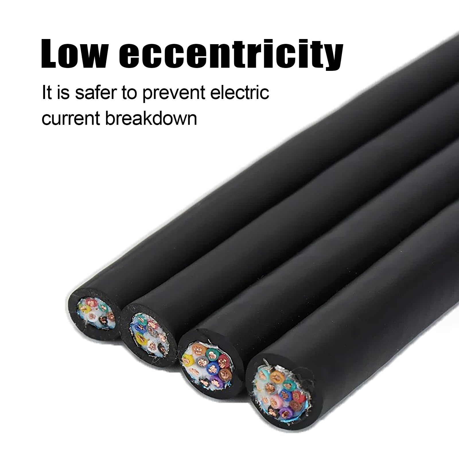 Cavo Schermato 10 Conduttori 0.2/0.3/0.5/0.75/1.0mm² Coppia Ritorta Flessibile Conduttore In Rame Per Catena Portacavi Controllo Industriale(0.3mm²(22AWG)-10C,100FT)