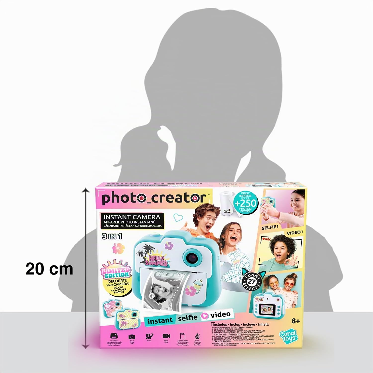 Canal Toys - Photo Creator - Cámara instantánea edición Limitada - Impresión térmica sin Tinta - A Partir de 8 años - CLK 028