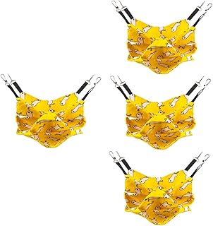 iplusmile 4 Pçs Hamster Bolsa De Mel Brinquedos Para Gatinhos Brinquedos De Esquilo Brinquedos Para Animais De Estimação Gatinho Rede Deitada Hamster Brinquedo De Rede Casa De Estimação