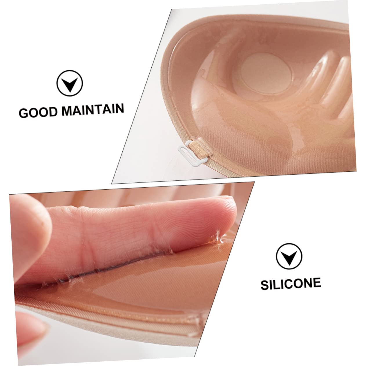 Pegatinas De Sujetador Adhesivo Sin Tirantes Vestido De Novia para Vestidos De Novia Negros para Sujetador Bandeau Invisible Gel De Sílice