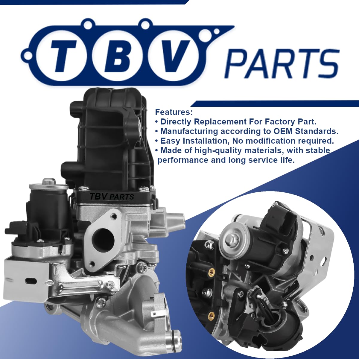 Enfriador con Válvula EGR 2.0 HDI 9807593080 9801705280 1861749 2267338 DS7Q9D475DA, DS7Q9D475DB DSZQ9D475DA 717720158 – Enfriador de gases de escape para C5, 508, Mondeo