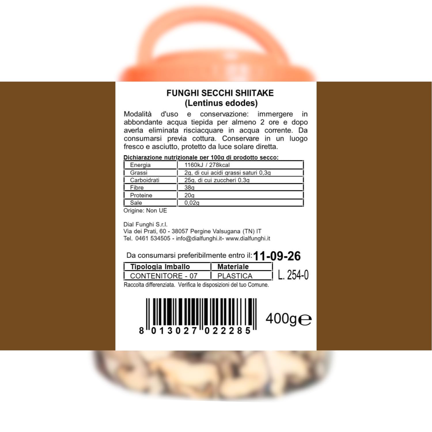 Funghi Shiitake Secchi a Fette Oro della Montagna 400g – Profumo Intenso, Gusto Umami – Ideali per cucina asiatica, ramen, zuppe, brodi, wok – 100% Naturali