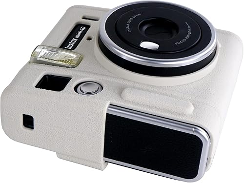 Miniatura 3 de Rieibi Mini 40 - Funda protectora de silicona para cámara instantánea Fuji Instax Mini 40 - Funda ligera de goma suave para Fujifilm 40 - Blanco