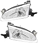 For Toyota Corolla Headlights Lamps Set 1998 1999 2000 Halogen Driver and Passenger Side