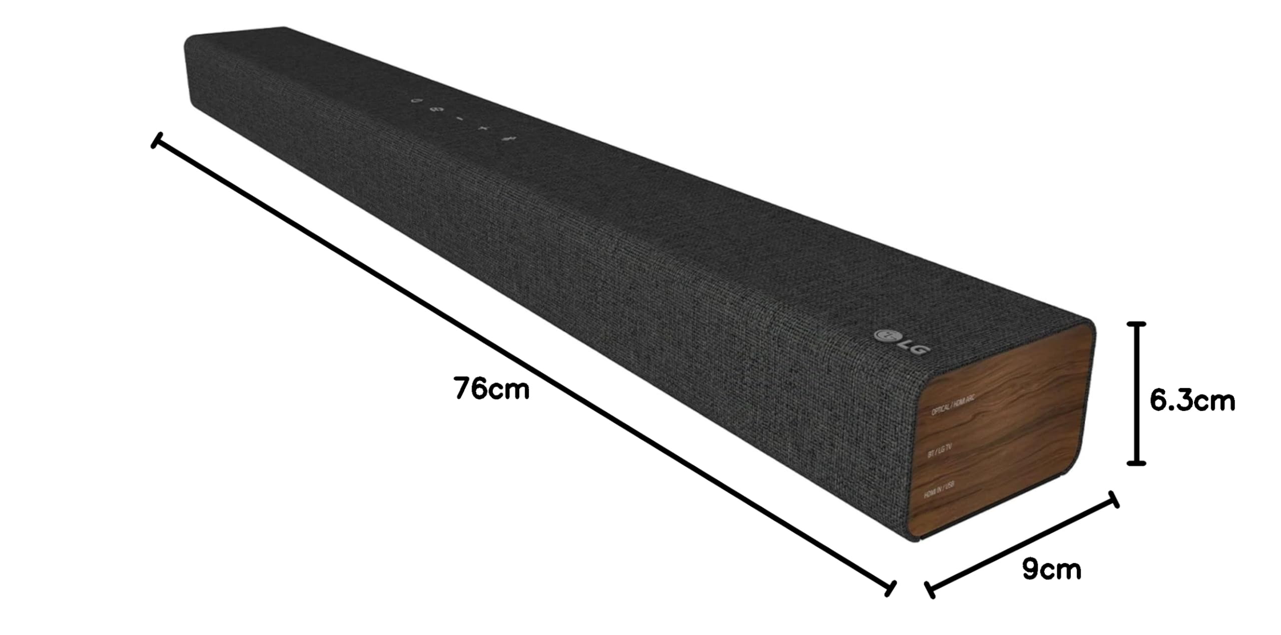 LG SP2 Soundbar All In One 2.1 Ch 100W, ciemnoszary