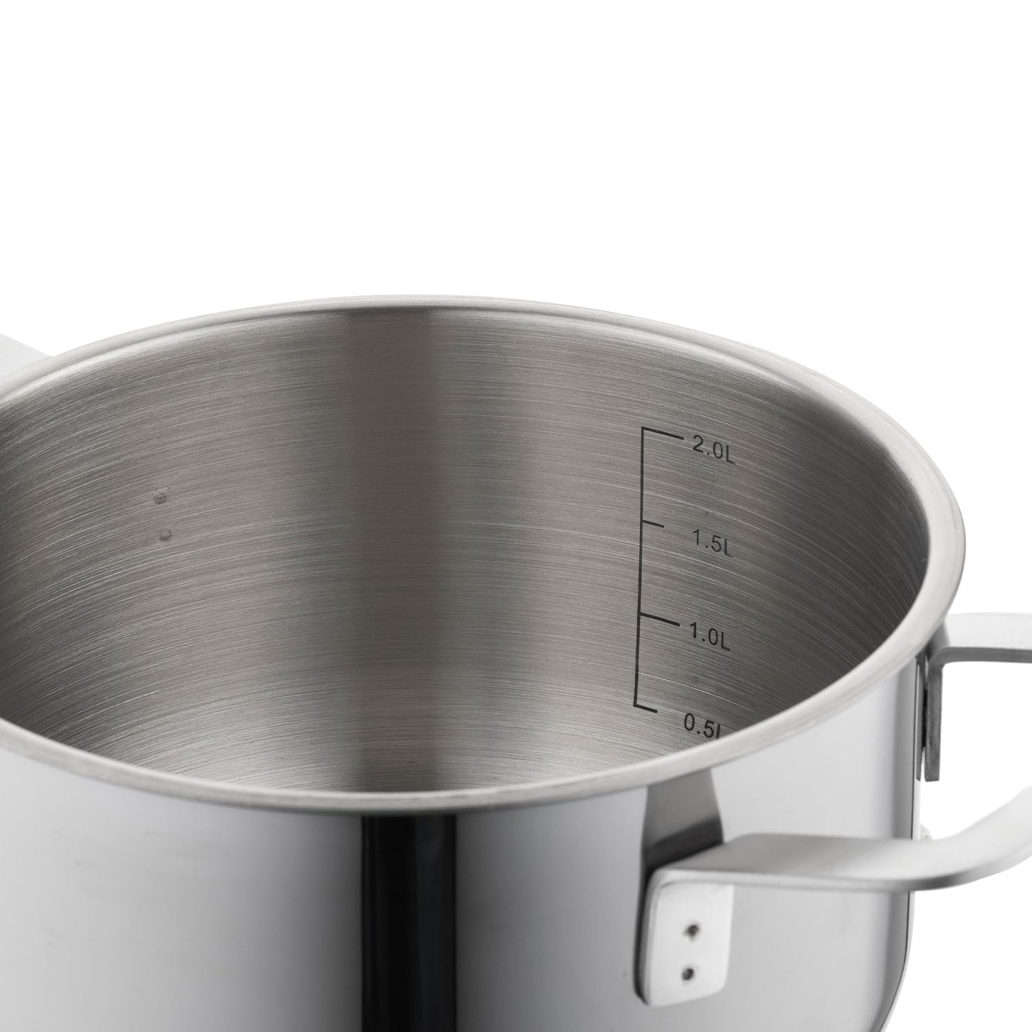 FLORINA Olla Acero Inoxidable (4,1 l) I 22 cm de Diámetro I Olla Induccion con Tapa de Vidrio INFINITY I Escala Medidora Práctica I Apta para Lavavajillas I Ideal para Todos los Tipos de Cocinas