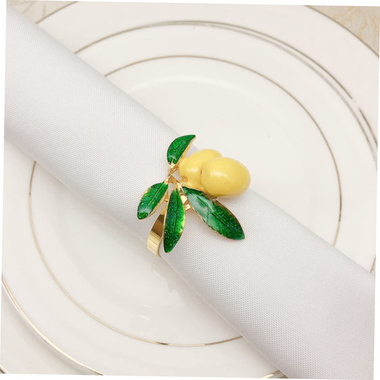 3 Set Portatovaglioli Decorativi Design Per Feste E Accessori Da Tavola Eleganti Speciali 6 Pezzi*3