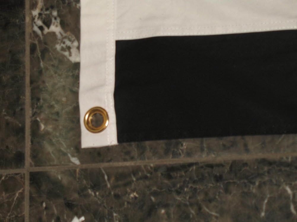 5x9.5 Ft US USA American Fire Department Firefighter Black & White with Red Line 100% Cotton Flag 5'x8' Banner