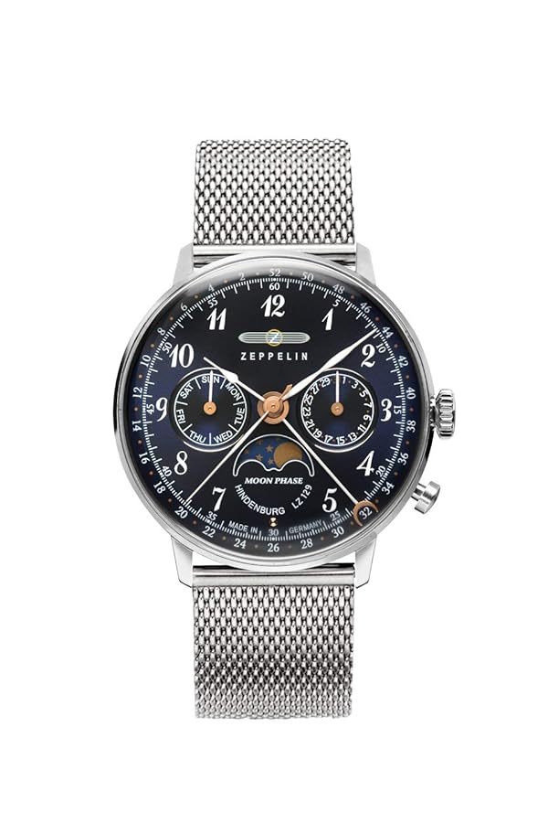 ZEPPELIN 7037-1 ヒンデンブルグ 36mm ムーンフェイス ZEPPELIN 7037-1 ヒンデンブルグ 36mm ムーンフェイス ZEPPELIN