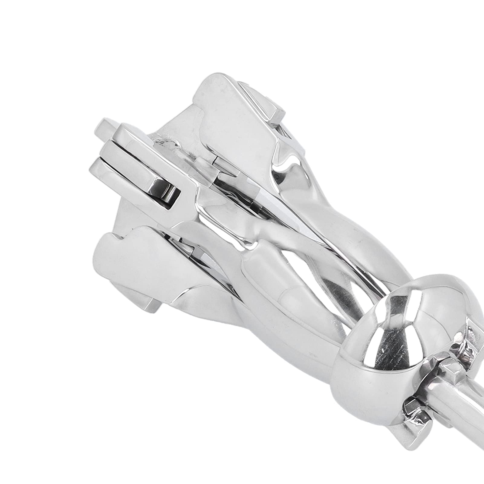 Ancla de rezón plegable de 7 libras, Hardware práctico de acero inoxidable 316, ancla de barco plegable para uso en yates y barcos marinos, 3,2Kg
