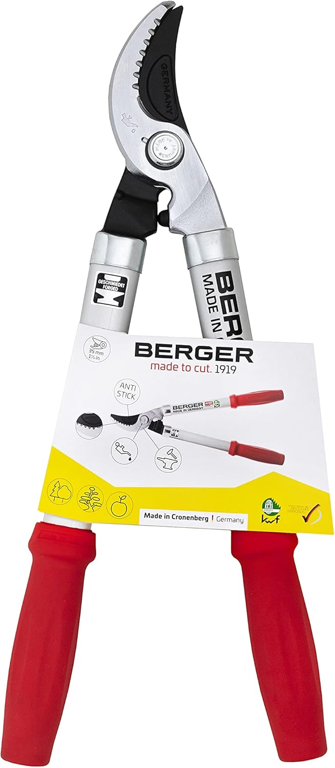 Berger Lopping shear bypass classic, length: 450 mm made of high-grade steel, pruning shear with stop damper no. 4195