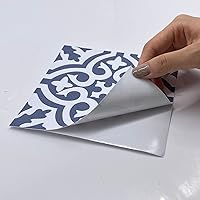 Vista 3 de Calcomanías de vinilo para azulejos de estilo bohemio para despegar y pegar, calcomanías autoadhesivas para azulejos de pared, calcomanías Acero