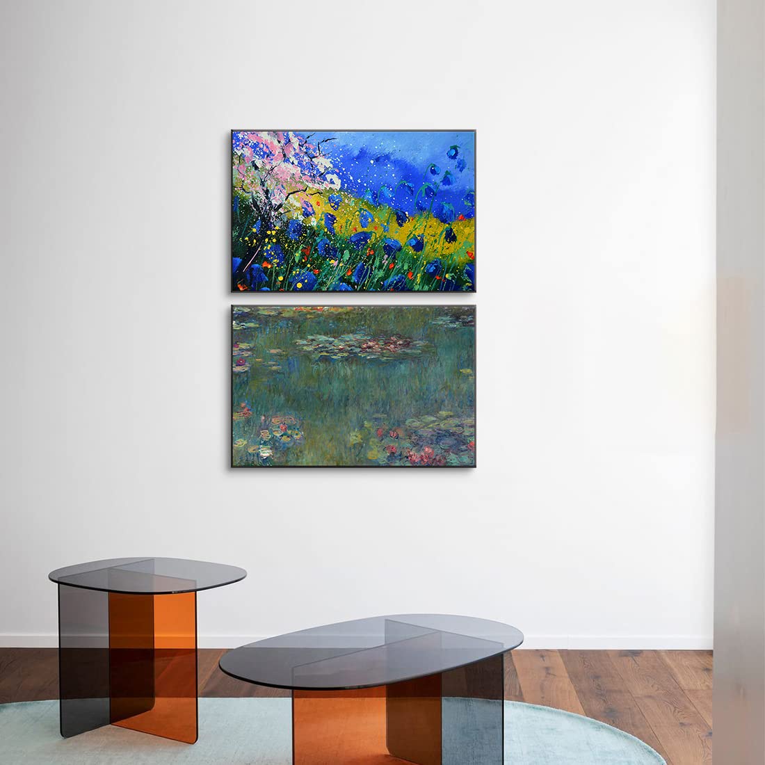 アートパネル　絵画　絵　インテリア　壁掛け　現代アート　風景画　抽象画 絵画 アートパネル 灰と青の抽象画 アート 壁掛け 飾る