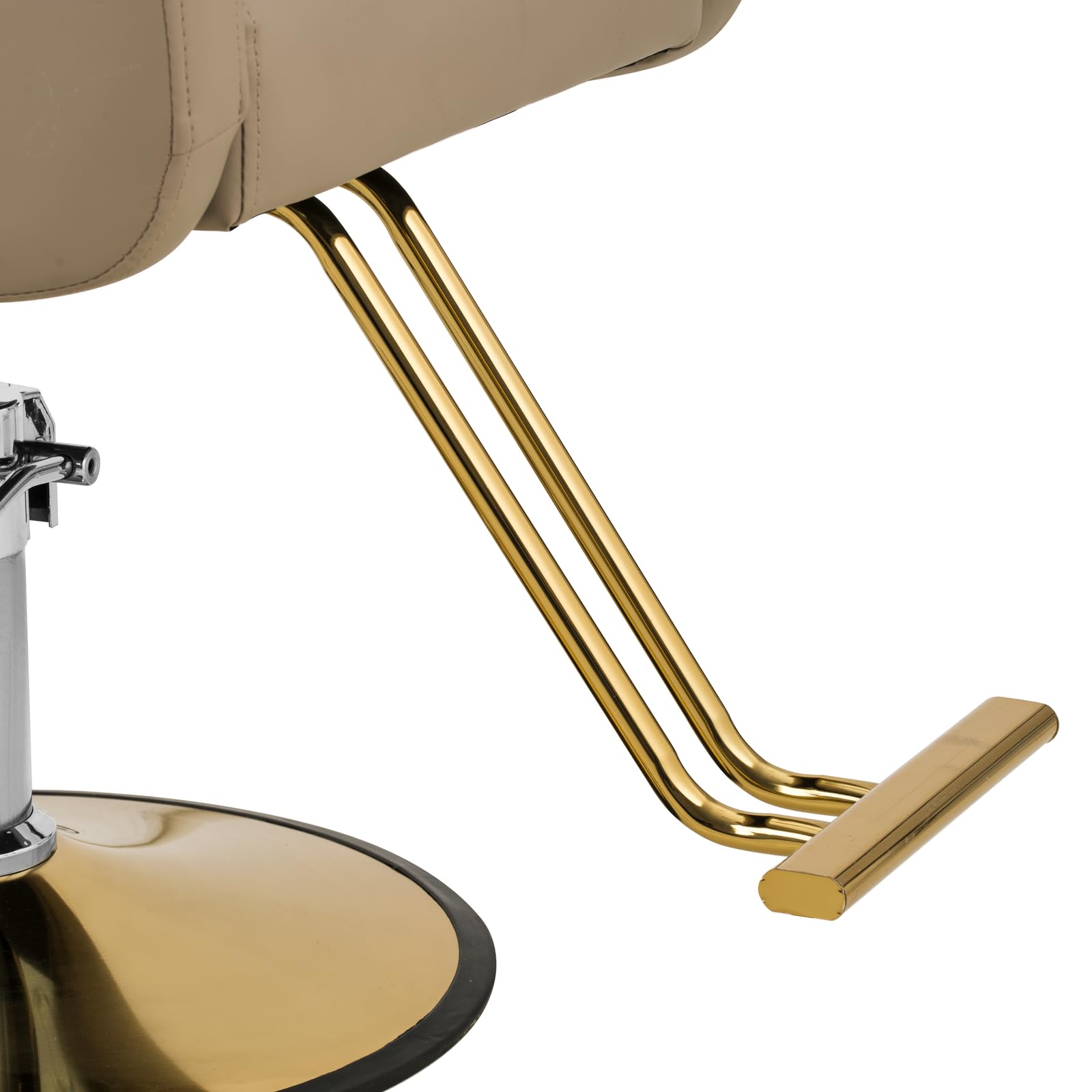 Physa Friseurstuhl höhenverstellbar mit Fußstütze Sitzhöhe 53-64 cm 180 kg Beige