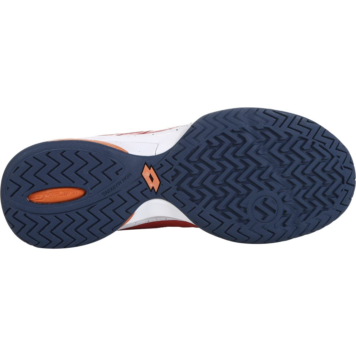 Lotto Uomini Mirage 300 III Clay Scarpe da Tennis Scarpa per Terra Rossa Arancione - Bianco