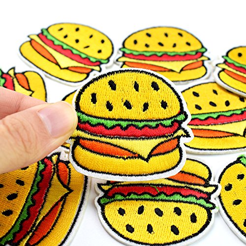 Xunhui 12PIECES hamburger Iron On patch per