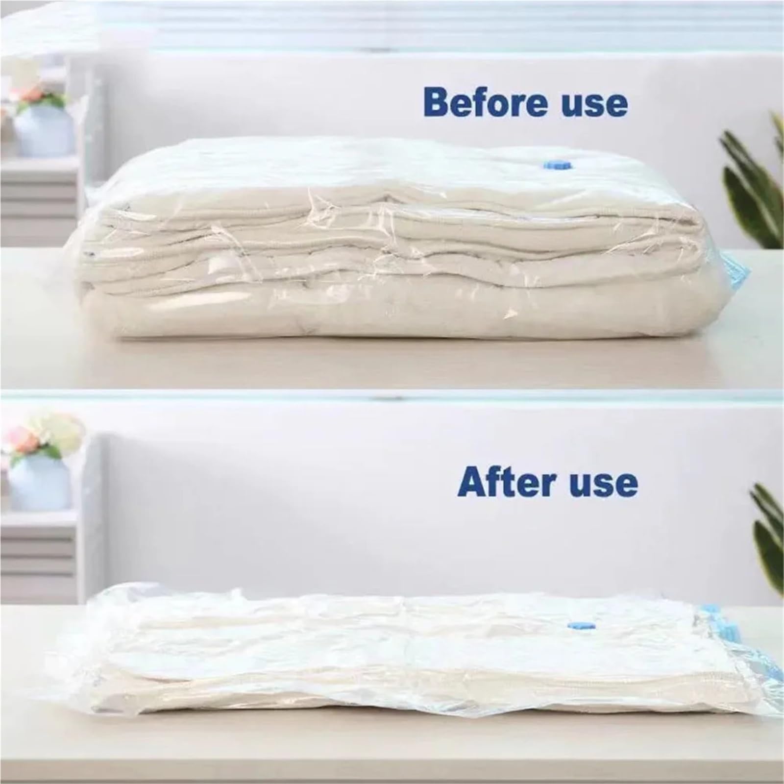 Bolsas de Compresión al Vacío Bolsas de compresión al vacío engrosadas | For ropa de cama con bomba manual(80 120)