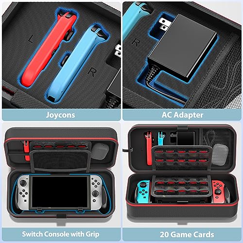 Oivo IV-SW292--US16 Switch Carry Case & Switch Handheld Grip Bundle Kits thumb #4